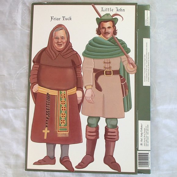 Robin Hood Maid Marian 12" Paper Doll Book Peck Aubry Collection 1994 USA Uncut - Picture 2 of 13